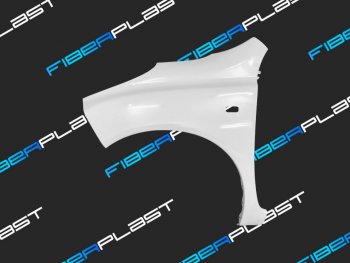 Переднее левое крыло (стеклопластик) Fiberplast Nissan Micra K12 5 дв. 2-ой рестайлинг (2007-2010)