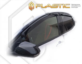 Дефлектора окон CA-Plastic Toyota Yaris  XP210 (2020-2025) хэтчбэк 5 дв. дорестайлинг (classic полупрозрачный)