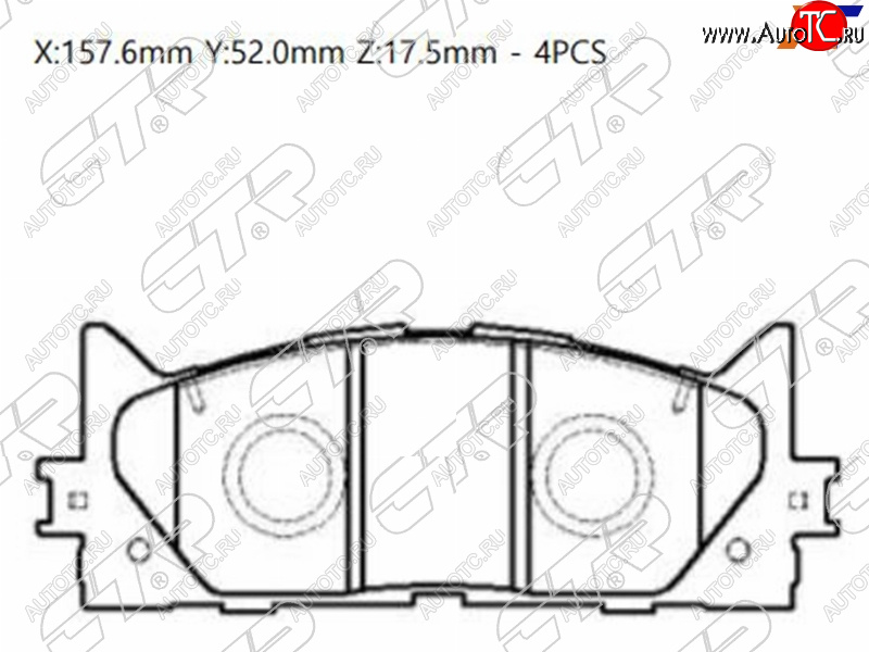 2 389 р. Колодки тормозные передние FL-FR SAT Toyota Camry XV50 дорестайлинг (2011-2014)  с доставкой в г. Пермь