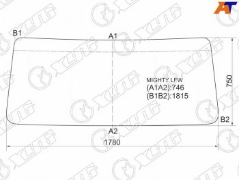 Стекло лобовое Hyundai HD65 99-18  HD72 99-18  HD75 99-18  HD78 99-18 XYG MIGHTY LFW