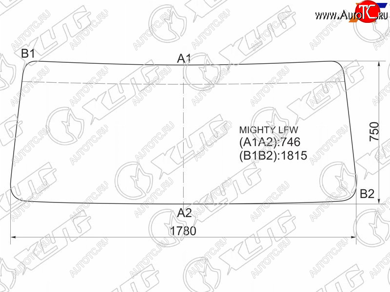 6 249 р. Стекло лобовое Hyundai HD65 99-18  HD72 99-18  HD75 99-18  HD78 99-18 XYG MIGHTY LFW  с доставкой в г. Пермь