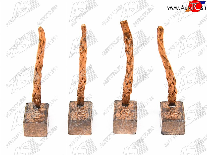 379 р. Щетка генераторастартера 4 шт. HONDA JAZZ II 1.2 02-06TOYOTA Yaris IIIII 1.0 05-                  AS-PL SB6005  с доставкой в г. Пермь