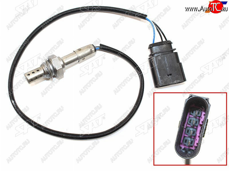 2 349 р. Датчик кислородный VAG OCTAVIA 97-10FABIA 99-07CADDY 95-04GOLF 97-05 SAT ST-06A906262  с доставкой в г. Пермь