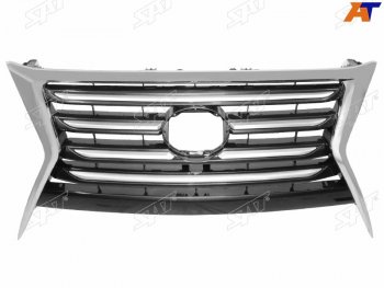 33 999 р. Решетка радиатора (под камеру) SAT Lexus GX460 J150 1-ый рестайлинг (2013-2019) (хром)  с доставкой в г. Пермь. Увеличить фотографию 2