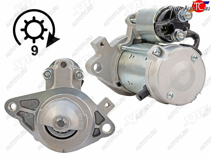 5 249 р. Стартер Toyota Vitz 05-10  Belta 05-12  Yaris 05-20 (1 kW Z=9)                                    SAT ST-28100-40140  с доставкой в г. Пермь