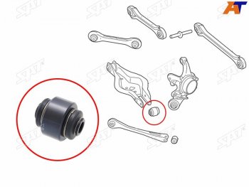 699 р. Сайлентблок задней цапфы BMW1 E8# 03-12BMW2 12-BMW3 E9# 04-13BMW4 F8# 13-X1 E84 08-15X3 F25 09- SAT ST-33326775552  с доставкой в г. Пермь. Увеличить фотографию 1