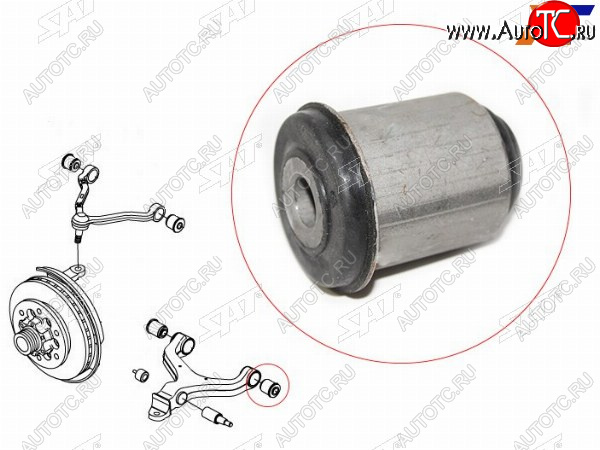 299 р. Сайлентблок SsangYong Actyon 05-10  Actyon Sports 06-12  Kyron 05-16  Rexton 01-12 SAT ST-44516-08001  с доставкой в г. Пермь