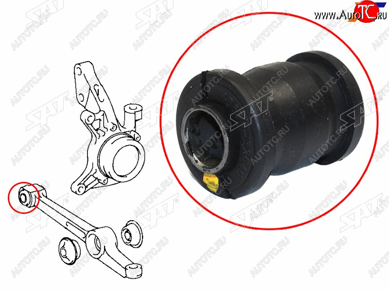 252 р. Сайлентблок Toyota Camry Japan 94-98  Vista 90-98  Camry UAEUSA 91-96 (Перед) SAT ST-48654-32040  с доставкой в г. Пермь