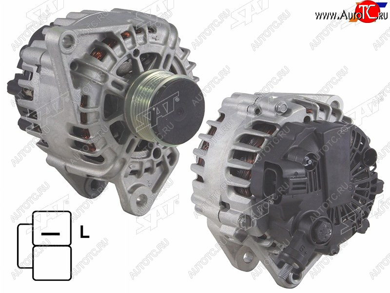 12 799 р. Генератор KIA CEED/RIO/HYUNDAI I30/GETZ 1.4D-1.6D 02- D4F# 12V 120A SAT ST-85-0099, st850099 SAT ST-85-0099  с доставкой в г. Пермь