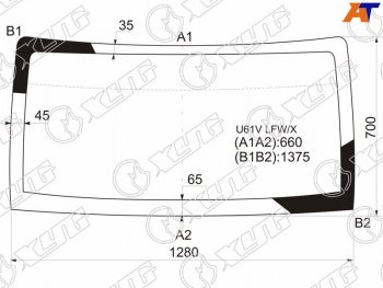 Стекло лобовое Mitsubishi Minicab 99-14  Town Box 99-11 XYG U61V LFW/X