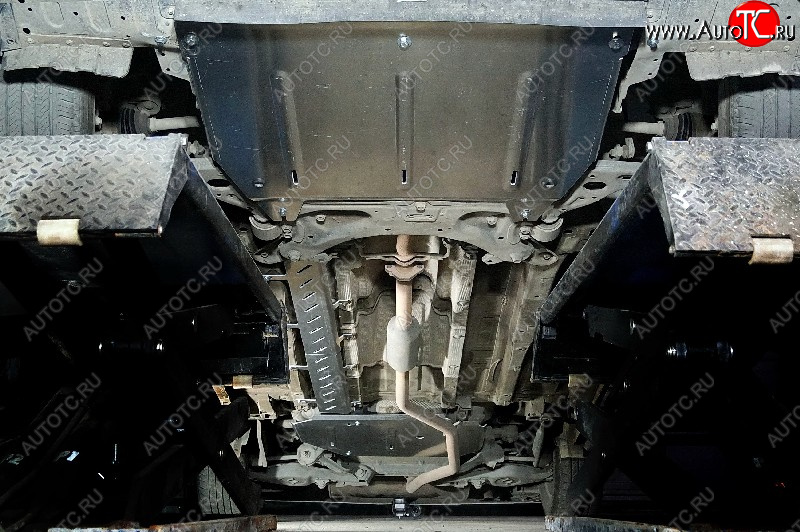 21 699 р. Защиты комплект (картер и кпп, топливопровода, бака) 1.5T 2WD ТСС Тюнинг  GAC GS5 (2018-2025) (алюминий 4 мм)  с доставкой в г. Пермь
