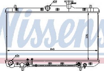 ACCENT 00- РАДИАТОР ОХЛАЖДЕН AT (NISSENS) (AVA) BodyParts hnacc00-911