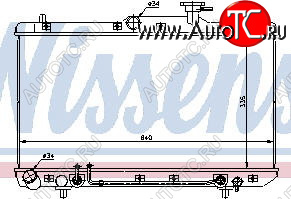 3 299 р. ACCENT 00- РАДИАТОР ОХЛАЖДЕН AT (NISSENS) (AVA) BodyParts hnacc00-911  с доставкой в г. Пермь