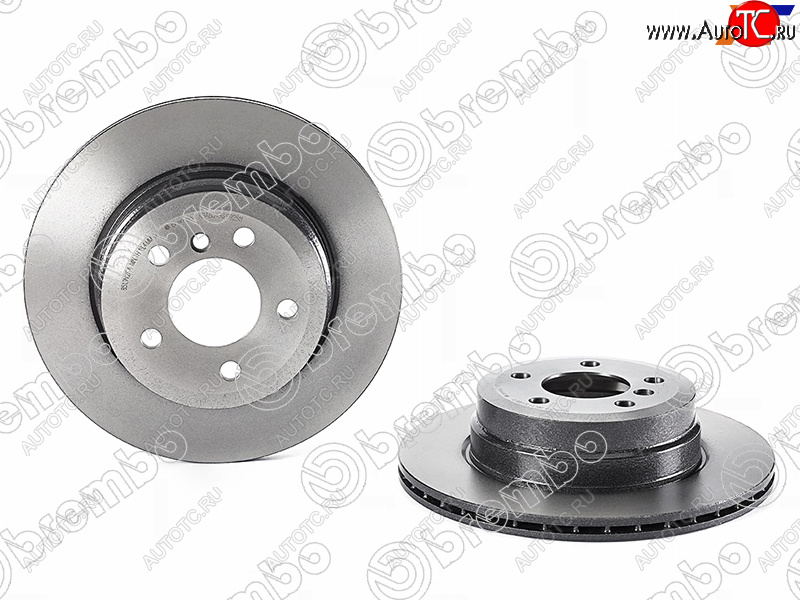 7 749 р. Диск тормозной задний Ø290mm BREMBO  BMW X5 E70 рестайлинг (2010-2013)  с доставкой в г. Пермь