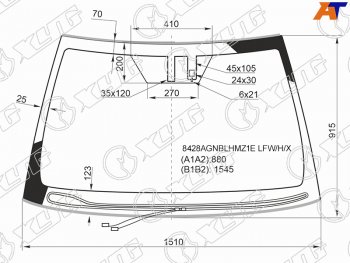 Стекло лобовое (Обогрев щеток Датчик дождя Молдинг) Toyota Camry (XV70) 17-  Camry UAEUSA 17-20 XYG 8428AGNBLHMZ1E LFW/H/X