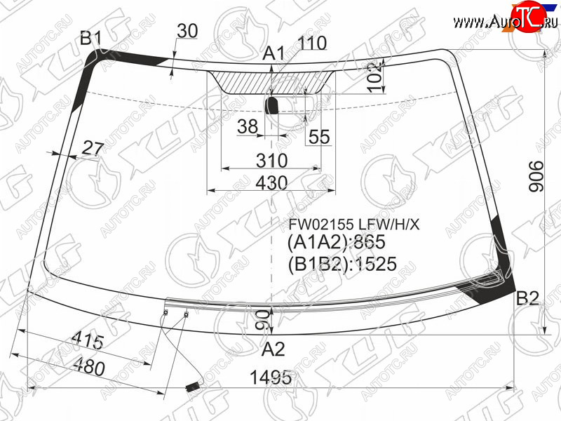 7 999 р. Стекло лобовое (Обогрев щеток) Subaru Legacy 98-03  Outback 98-03  Legacy B4 98-03  Legacy Lancas XYG FW02155 LFW/H/X  с доставкой в г. Пермь