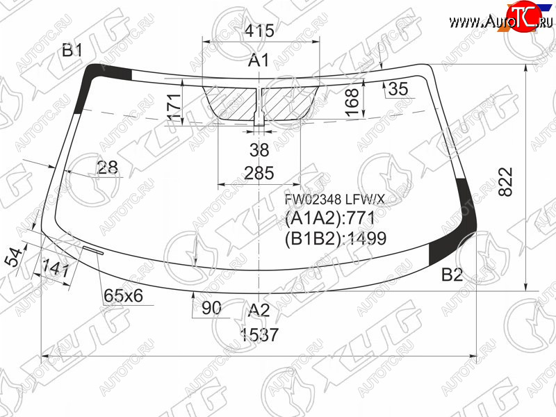 10 999 р. Стекло лобовое Nissan 350Z 02-09  Fairlady Z 02-08 XYG FW02348 LFW/X  с доставкой в г. Пермь