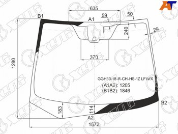 16 999 р. Стекло лобовое (Одна камера Место под датчик запотевания) Toyota Alphard (H30) 17-23                XYG GGH30-18-R-CH-HS-1Z LFW/X  с доставкой в г. Пермь. Увеличить фотографию 3