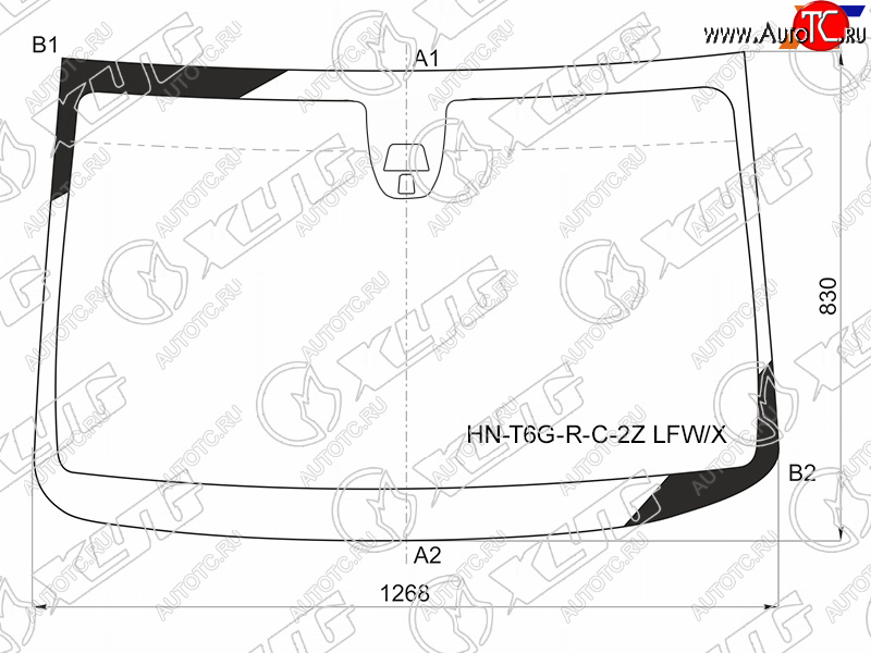 7 999 р. Стекло лобовое + 2 камеры HONDA N-WGN 5D HBK 13-19                                                   XYG HN-T6G-R-C-2Z LFW/X  с доставкой в г. Пермь