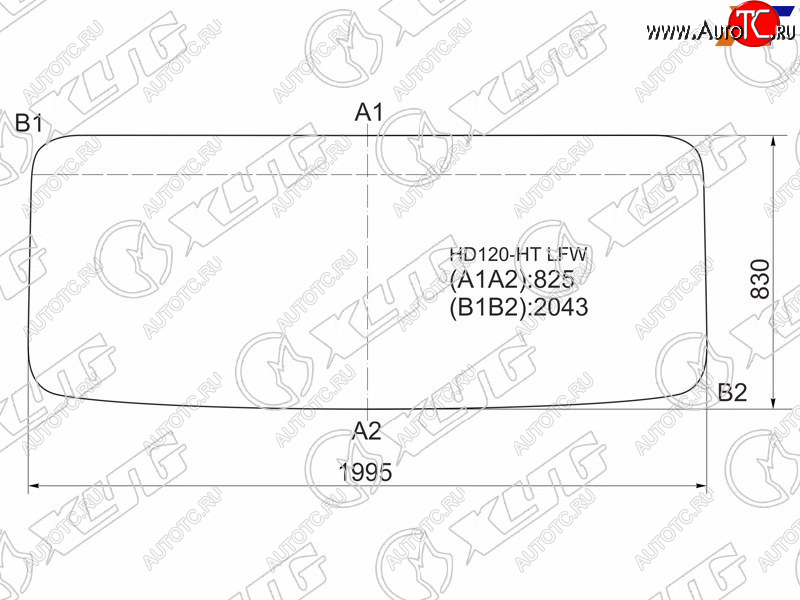 10 549 р. Стекло лобовое Hyundai HD120 97-18  HD170 97-18  HD250 97-18  HD270 97-18 XYG HD120-HT LFW  с доставкой в г. Пермь
