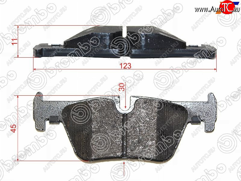 3 299 р. Колодки тормозные задние RH-LH SAT BMW 3 серия F31 универсал дорестайлинг (2012-2015)  с доставкой в г. Пермь