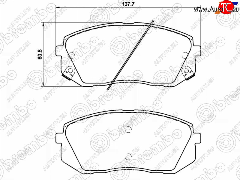 4 199 р. Колодки тормозные передние FL-FR SAT Hyundai IX35 NU дорестайлинг (2017-2020)  с доставкой в г. Пермь