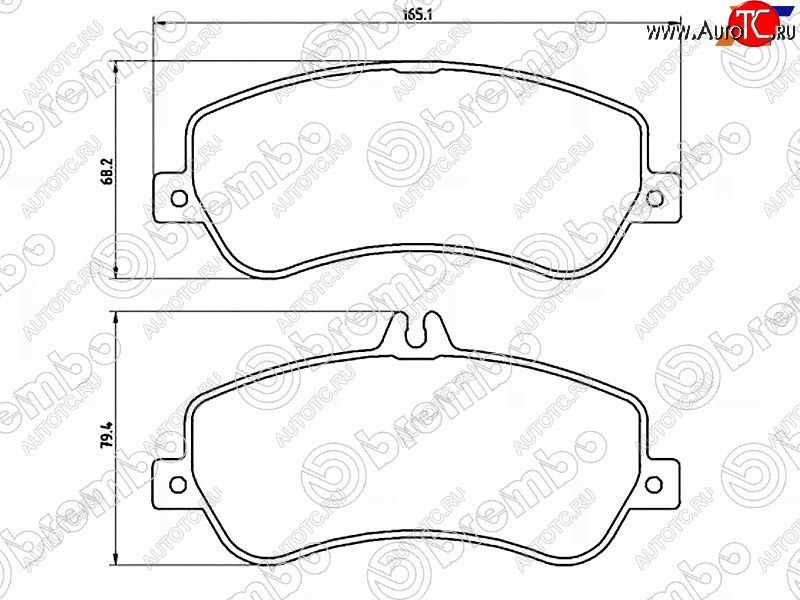 5 599 р. Колодки тормозные передние FL-FR SAT Mercedes-Benz GLK class X204 рестайлинг (2012-2015)  с доставкой в г. Пермь