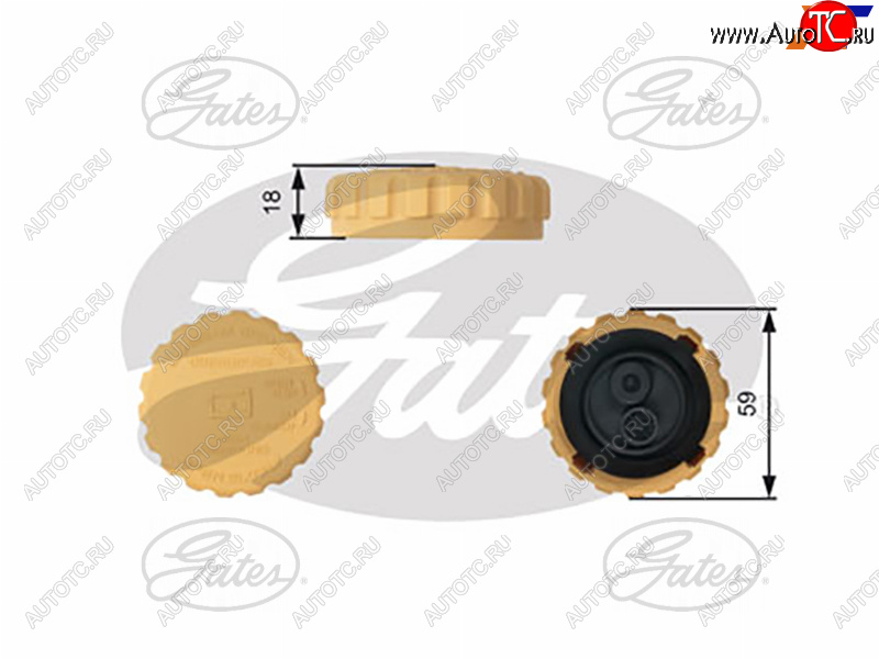 759 р. Крышка расширительного бачка OPEL ASTRA-FASTRA-GZAFIRA-A CORSA-ACORSA-BTIGRA-ACORSA-CTIGRA-B GATES RC201  с доставкой в г. Пермь
