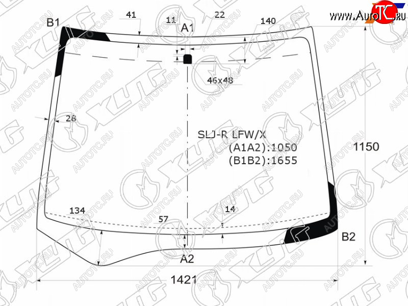 12 549 р. Стекло лобовое Honda Stepwgn 05-09 XYG SLJ-R LFW/X  с доставкой в г. Пермь