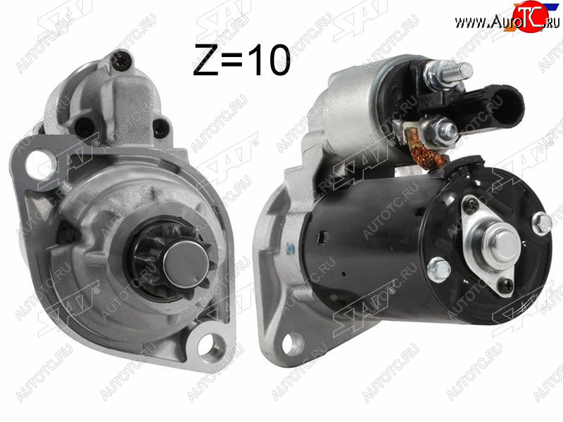 5 249 р. Стартер Audi A3 03-13 / Q3 11-19 / Skoda Octavia 04-13 / Rapid 12- / Volkswagen Golf 03-16 / Jetta 0 SAT ST-02M911023S, st02m911023s SAT ST-02M911023S  с доставкой в г. Пермь