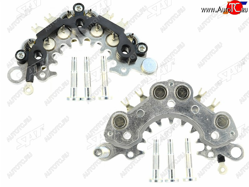 919 р. Диодный мост генератора NISSAN ALMERA N16 00-01PRIMERA P11P12 02- QG15DEQG16DEQG18DE D=114mm SAT ST-133-0011  с доставкой в г. Пермь