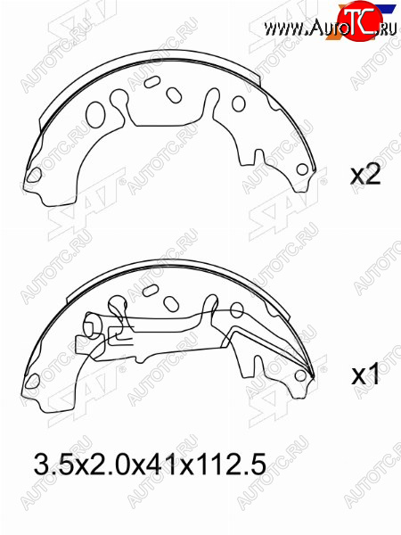 1 499 р. Колодки тормозные зад барабанные RR SAT Opel Corsa D 1-ый рестайлинг, хэтчбэк 3 дв. (2010-2011)  с доставкой в г. Пермь