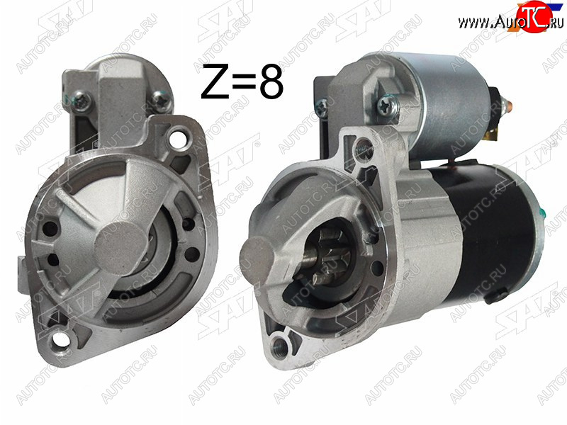 6 449 р. Стартер Mitsubishi Galant 96-12 / Lancer 02-10 / Outlander 02-09 / Airtrek 01-05 (1,4 kW/ Z=8) SAT ST-1810A001N, st1810a001n SAT ST-1810A001N  с доставкой в г. Пермь