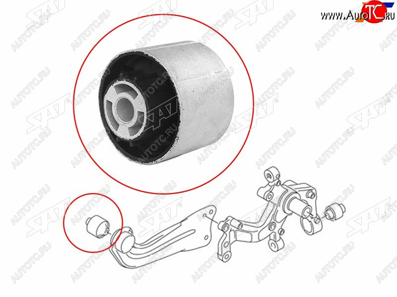 399 р. Сайлентблок Audi A3 03-19  Q3 11-19  Skoda Karoq 17-  Kodiaq 16-22  Octavia 04-20  Volkswagen G SAT ST-1K0505541D  с доставкой в г. Пермь