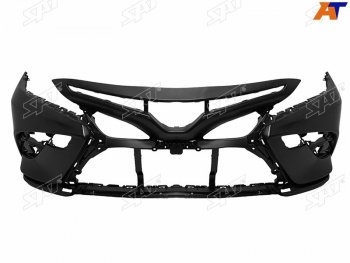 Бампер передний (С отверстием под крюк) SAT  Toyota Camry  XV70 (2017-2021) дорестайлинг