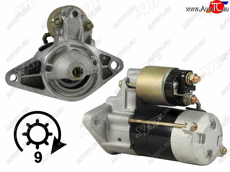 7 299 р. Стартер Toyota Caldina (T190,T210) 92-02  Corolla (E90,E100,E110) 87-02  Carina (T170,T190,T210) 8 SAT ST-28100-16070N  с доставкой в г. Пермь