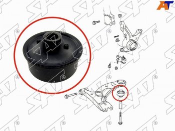 429 р. Сайлентблок Toyota Allion (T240) 01-07  Avensis (T220) 97-03  C-HR 16-19  Corolla (E150,E120) 00- SAT ST-48655-29235  с доставкой в г. Пермь. Увеличить фотографию 1