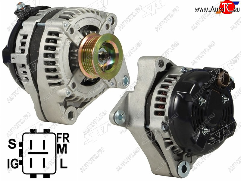 9 449 р. Генератор LEXUS GXLX470 4.7TOYOTA 4RUNNERLAND CRUISERTUNDRA 4.7 03-09 2UZFE 12V 140A SAT ST-85-0101  с доставкой в г. Пермь