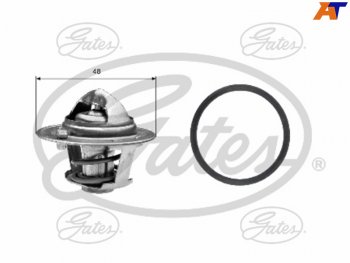 1 429 р. Термостат с прокладкой FORD C-MAXFOCUS IFOCUS IIFOCUS IIIMONDEOMAZDA 2VOLVO C30S40V50 GATES TH25782G1  с доставкой в г. Пермь. Увеличить фотографию 1