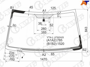 Стекло лобовое (Обогрев щеток) Suzuki Escudo 05-17  Grand Vitara 05-16 XYG YT4-L LFW/H/X