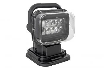 8 029 р. Фара-искатель 12V 50W LED с дистанционным управлением, черный (200х240х200мм) China ch001-bl  с доставкой в г. Пермь. Увеличить фотографию 4