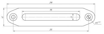 2 699 р. Клюз для лебёдки алюминиевый под синтетический трос RUNVA afl001  с доставкой в г. Пермь. Увеличить фотографию 2
