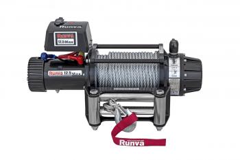 82 839 р. Лебёдка автомобильная электрическая 12V Runva 12500 lbs 5670 кг MAX влагозащищенная, стальной трос RUNVA ewb12500maxs  с доставкой в г. Пермь. Увеличить фотографию 8
