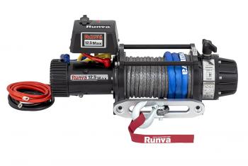 99 289 р. Лебёдка автомобильная электрическая 12V Runva 12500 lbs 5670 кг MAX влагозащищенная, синтетический трос RUNVA ewb12500maxssr  с доставкой в г. Пермь. Увеличить фотографию 6