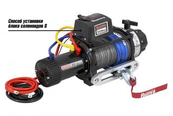 78 969 р. Лебёдка автомобильная электрическая 12V Runva 9500 lbs 4350 кг MAX высокоскоростная, влагозащищенная, синтетический трос RUNVA ewb9500max-q-sr  с доставкой в г. Пермь. Увеличить фотографию 10