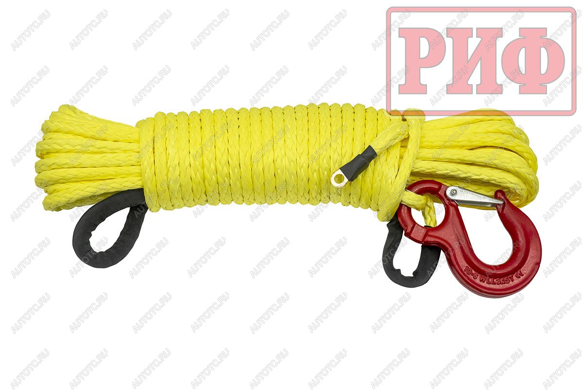 8 159 р. Трос для лебёдки синтетический РИФ 10 мм25 м (готовый) РИФ rope10mm25m  с доставкой в г. Пермь