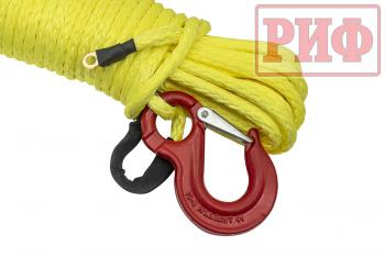 8 159 р. Трос для лебёдки синтетический РИФ 10 мм25 м (готовый) РИФ rope10mm25m  с доставкой в г. Пермь. Увеличить фотографию 2