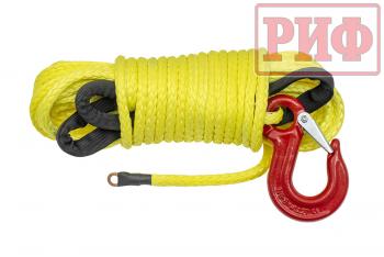 3 459 р. Трос для лебёдки синтетический РИФ 8 мм15 м (готовый) РИФ rope8mm15m  с доставкой в г. Пермь. Увеличить фотографию 1