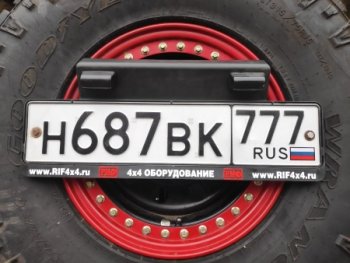 55 799 р. Бампер РИФ  Toyota Hilux ( AN10,AN20,  AN20,AN30) (2004-2016) дорестайлинг, 1-ый рестайлинг,  2-ой рестайлинг (задний с квадратом под фаркоп, 2-мя калитками, подсветкой номера, )  с доставкой в г. Пермь. Увеличить фотографию 4
