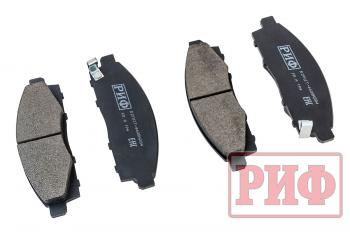 1 489 р. Колодки тормозные передние РИФ Mitsubishi L200 2005+, Pajero Sport 2008-2015 OEM 4605A284, 4605B233, 4605A198 РИФ rifmit-4605a284  с доставкой в г. Пермь. Увеличить фотографию 4